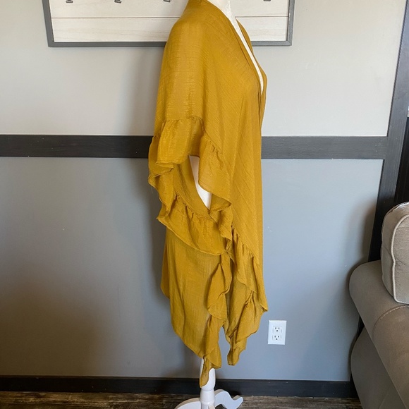 FAVLUX fashion Size small short sleeve open long waterfall cardigan - Picture 3 of 12